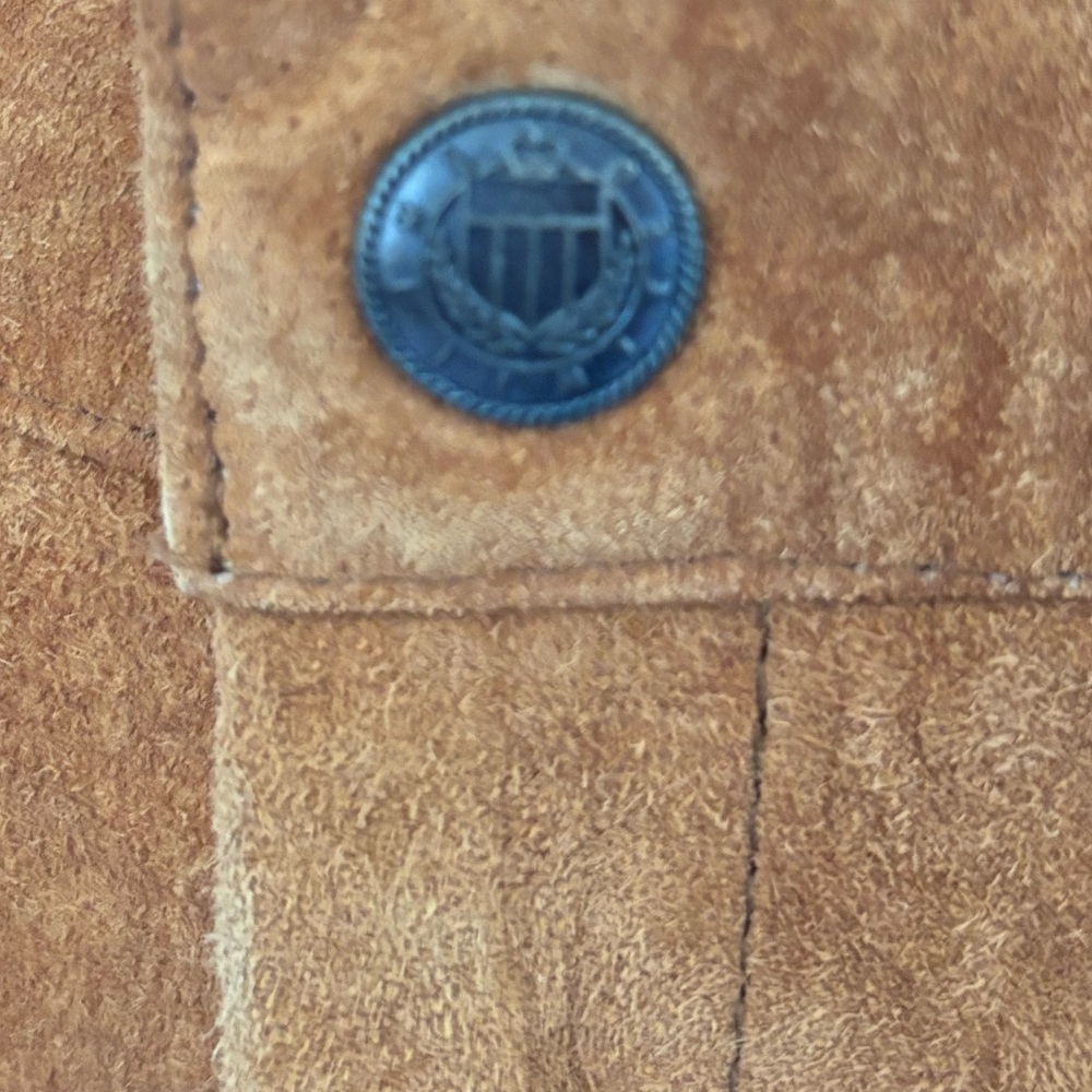 Vintage The Limited High Waisted Pleated Suede Leather Mom Shorts Size 12 - Picture 2 of 7